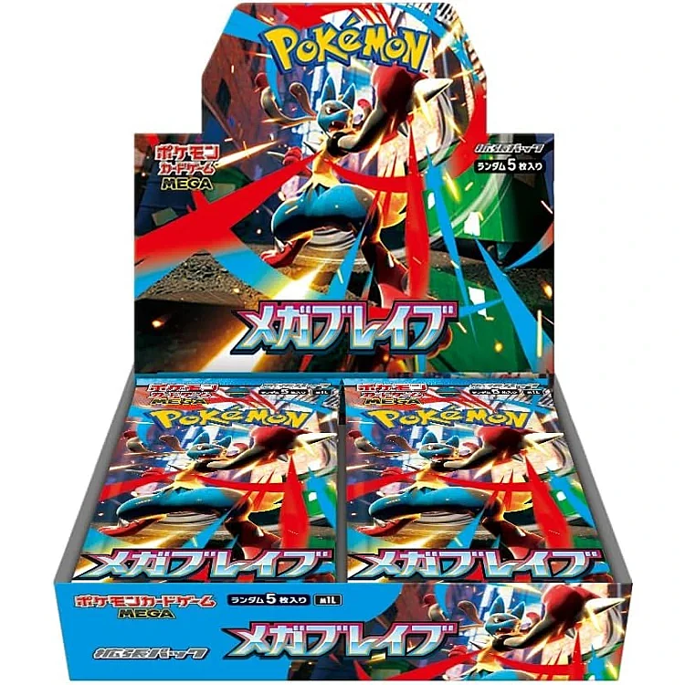 M1L Mega Brave Sealed Case (12 Boxes) – Japanese Pokémon Card Set
