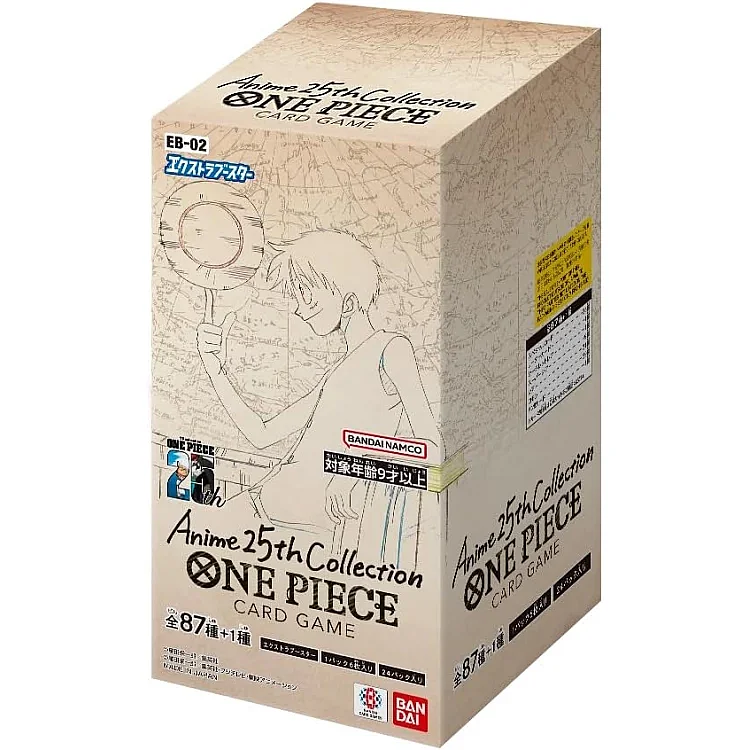 EB-02 Anime 25th Collection Booster Box – Japanese ONE PIECE Card Game (Sealed Case)